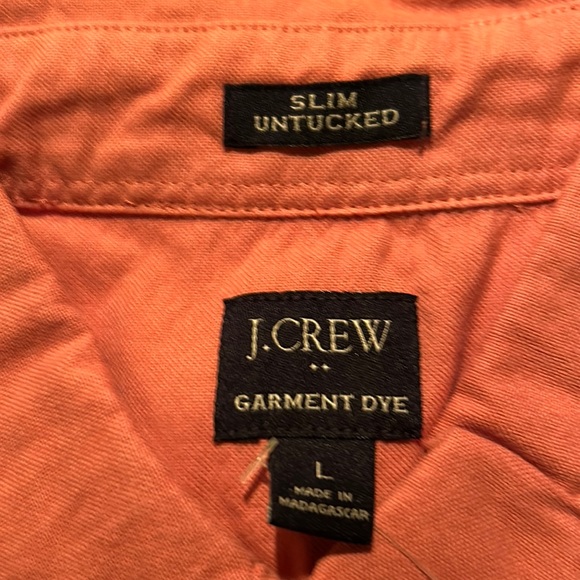 NWT, Slim untucked, L, J Crew, Garment dye - Picture 1 of 4